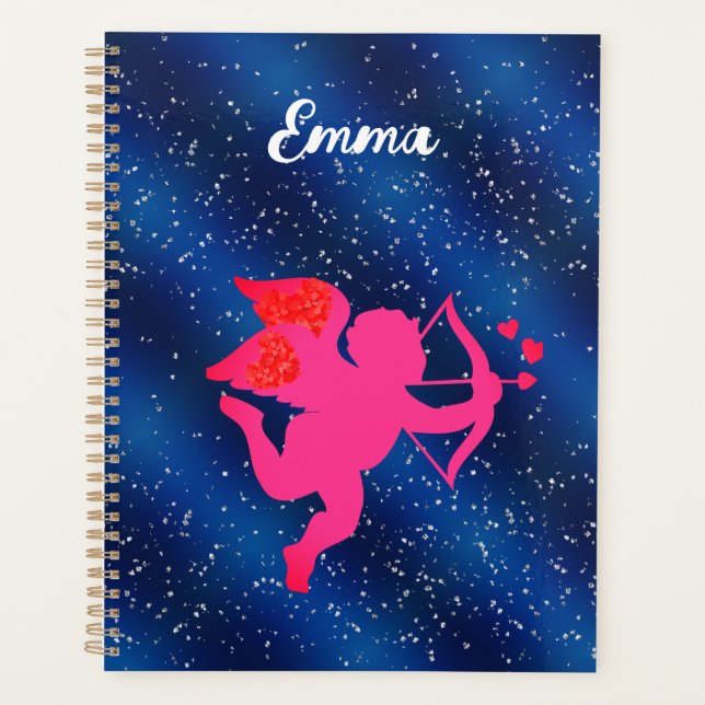 Agenda Blue heart  romantic wallpaper (Anverso)