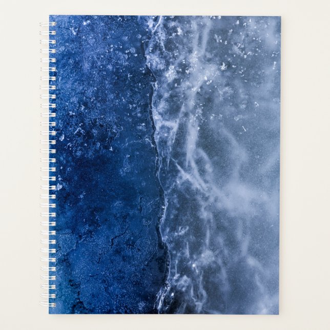 Agenda Blue Ice Crack Resumen Foto de Arte (Anverso)