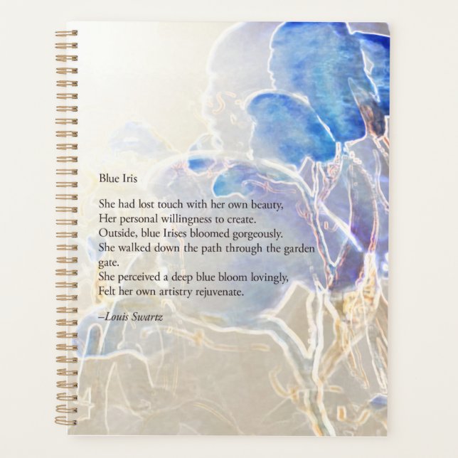 Agenda Blue Iris Planner (Anverso)