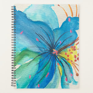 Agenda Blue Joy Abstract Floral Planner