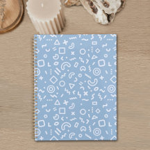 Blue Memphis Pattern Planner