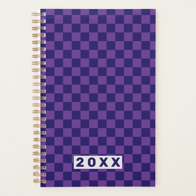 Agenda Blue Purple Checkerboard (Anverso)