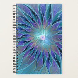 Agenda Blue Purple Flower Dream Abstract Fractal Art