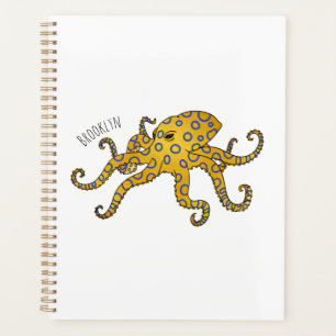 Agenda Blue-ringed octopus cartoon illustration 