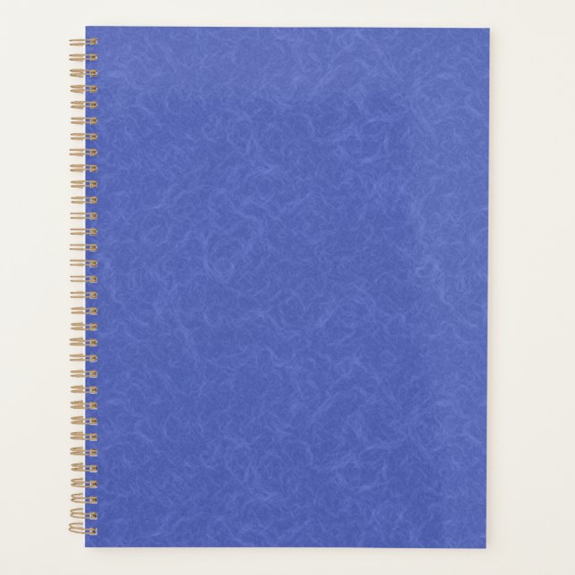Agenda Blue textured pattern with swirling cloud (Anverso)