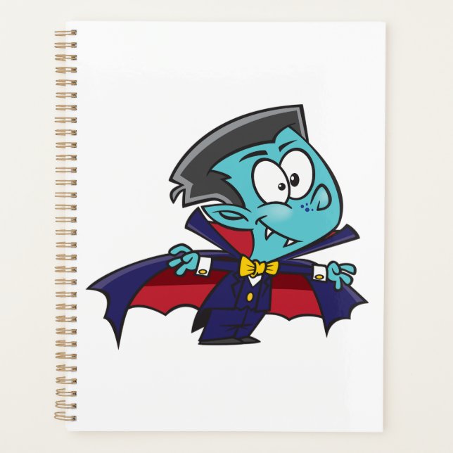 Agenda Blue Vampire Boy with Cape Cute Dracula (Anverso)