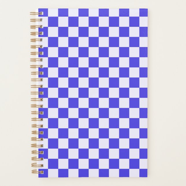 Agenda Blueberry cream checkered pattern (Anverso)