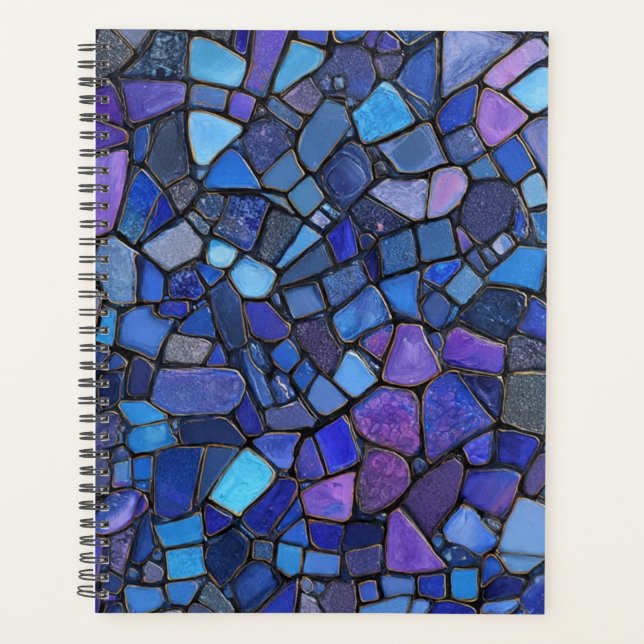 Agenda BluePurpleMosaicTile (Anverso)