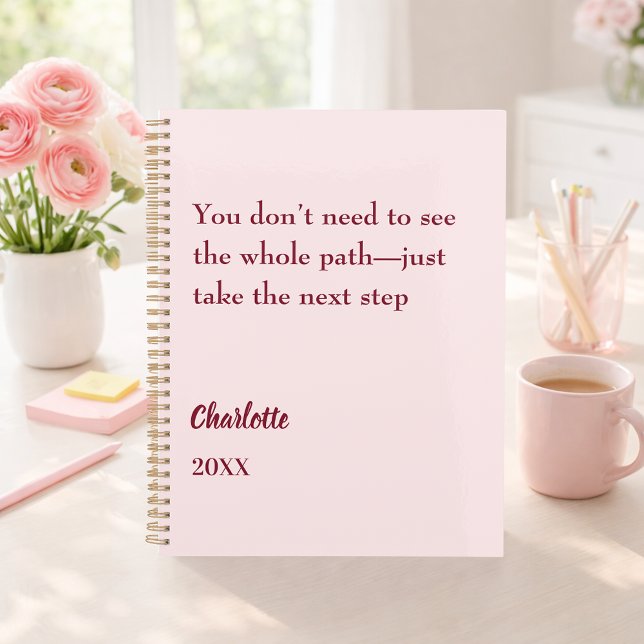 Agenda Blush pink inspirational goal quote 2026 (Subido por el creador)