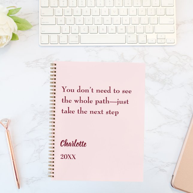 Agenda Blush pink inspirational goal quote 2026 (Subido por el creador)