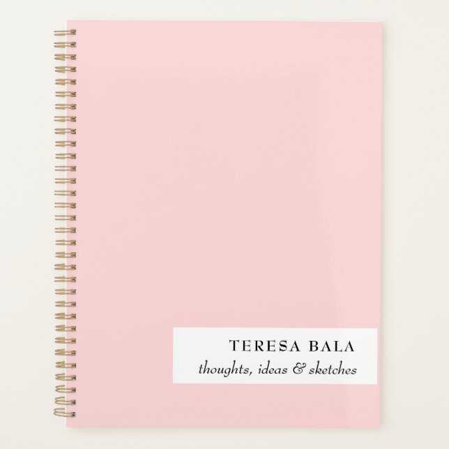 Agenda Blush Pink Minimalist 2026 Design (Anverso)