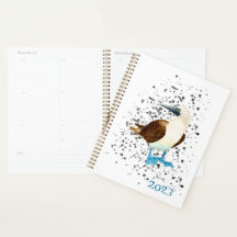Bobbie Planner con pies azules