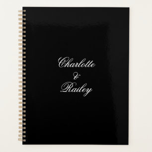 Agenda Boda blanco y negro