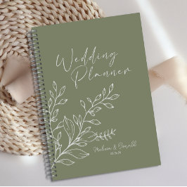 Agenda Boda Boho de Sage Green Flowers