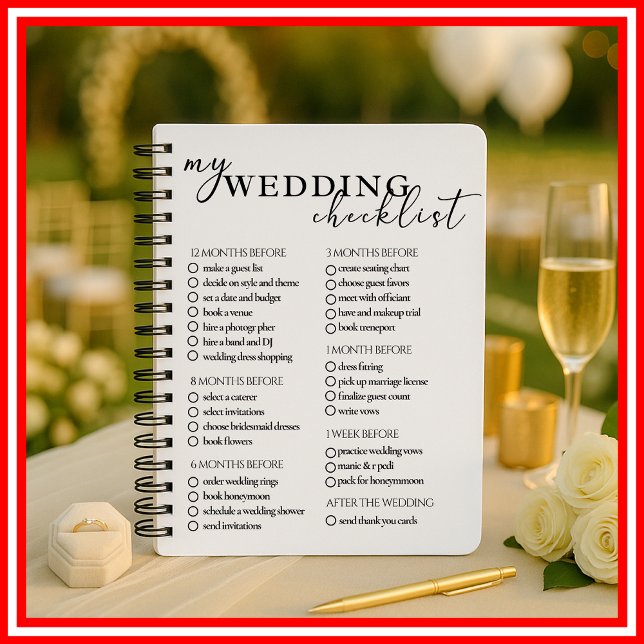 Agenda Boda Checklist Planner Modern Elegant (Subido por el creador)