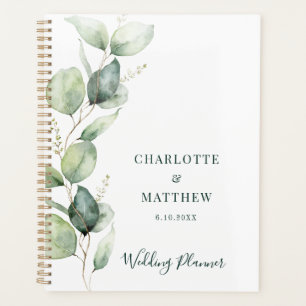 Agenda Boda con Eucalipto Verde Acuarela
