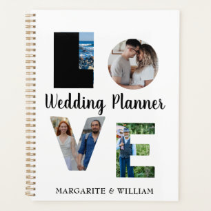 Agenda Boda con fecha de 4 imágenes personalizado