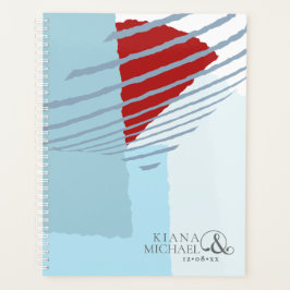 Agenda Boda de bloques de color ID de invierno740