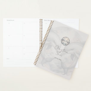 Agenda Boda de delfines brillantes modernos