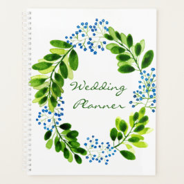 Agenda Boda de flores nomeolvides acuarela
