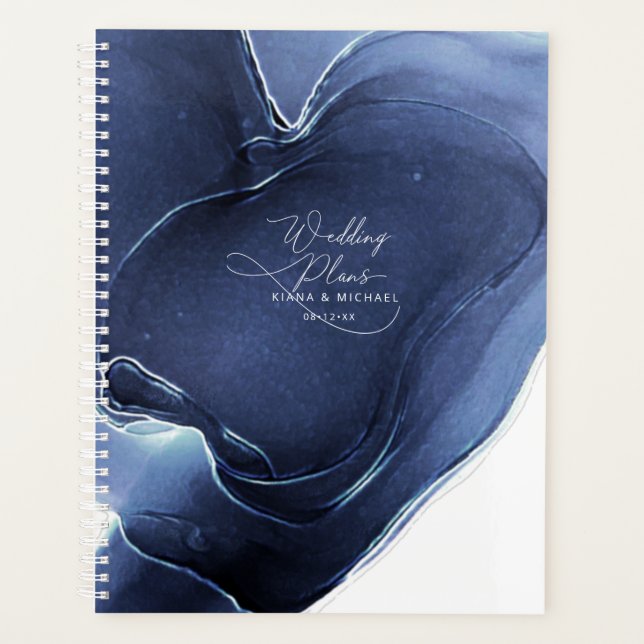 Agenda Boda de flujo de tinta Blue ID762 (Anverso)