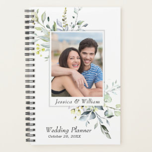 Agenda Boda de FOTO de Eucalyptus Greenery Watercolor