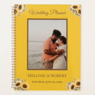 Agenda Boda de Foto Personalizada Floral Boho Elegante 