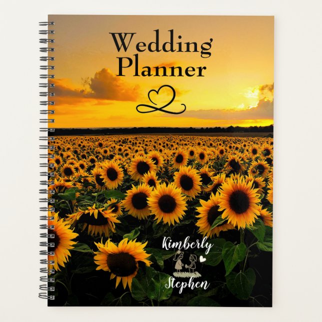 Agenda Boda de girasol (Anverso)