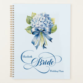 Agenda Boda de Hidrangea Azul Bouquet Bride