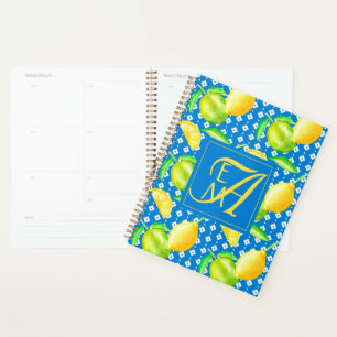 Agenda Boda de Lemon Tree Ocean Blue MONOGRAM