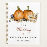 Agenda Boda de otoño de calabaza botánica rústica<br><div class="desc">Rústica Boda Botánica de Calabaza de Otoño Planes de Boda Caída. Todos los textos están preorganizados para que puedas personalizarlos fácil y rápidamente con tus propios detalles.</div>