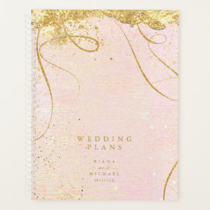 Agenda Boda de resumen de oro de líneas finas Rubor ID867