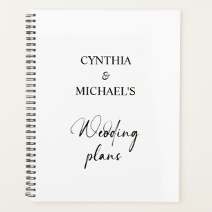 Agenda Boda de script manuscrito