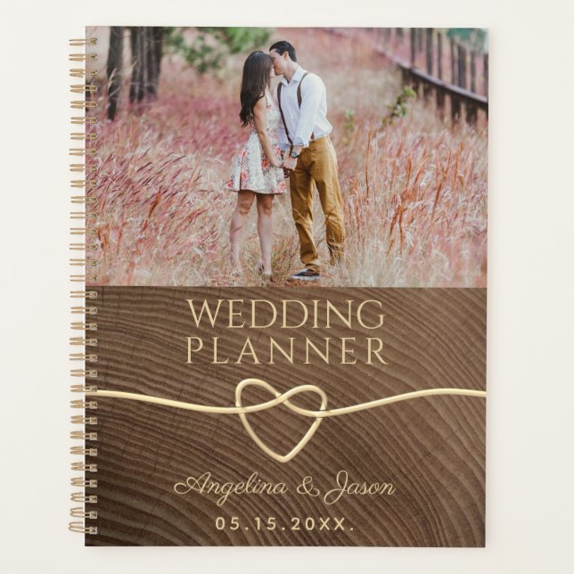 Agenda Boda de Wood Photo (Anverso)