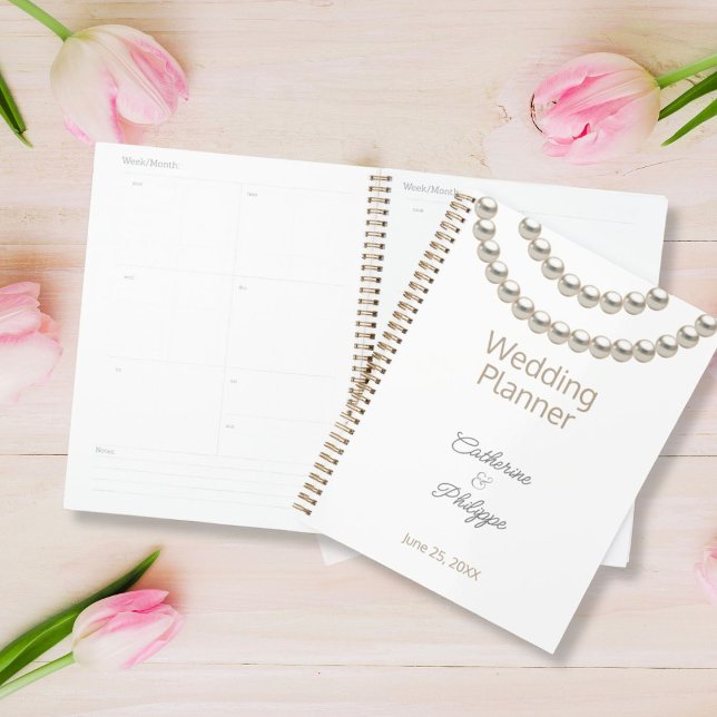 Agenda Boda del collar de perlas plateadas (Subido por el creador)