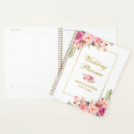 Agenda Boda dorado color floral rosa Rubor<br><div class="desc">Planner de Boda de Oro de Rubor color Floral Rosa</div>