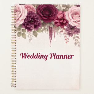 Agenda Boda elegante floral boho 