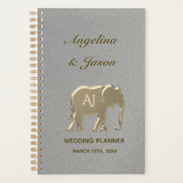 Agenda Boda elegante plateado