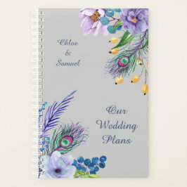 Agenda Boda floral Blue Boho