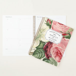 Agenda Boda Floral rosa rosa rosa bovino