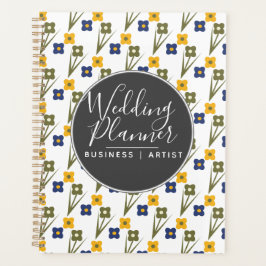 Agenda Boda floral simple moderno