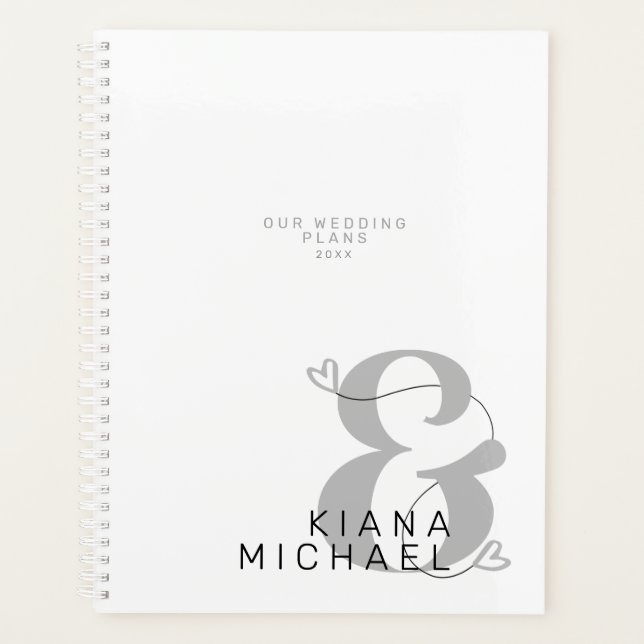 Agenda Boda moderno decorativo ID887 (Anverso)
