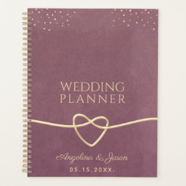 Agenda Boda Morada Elegante