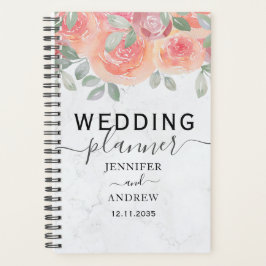 Agenda Boda Naranja Rosa Boho