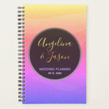 Boda Negro Y Rosa Moderno