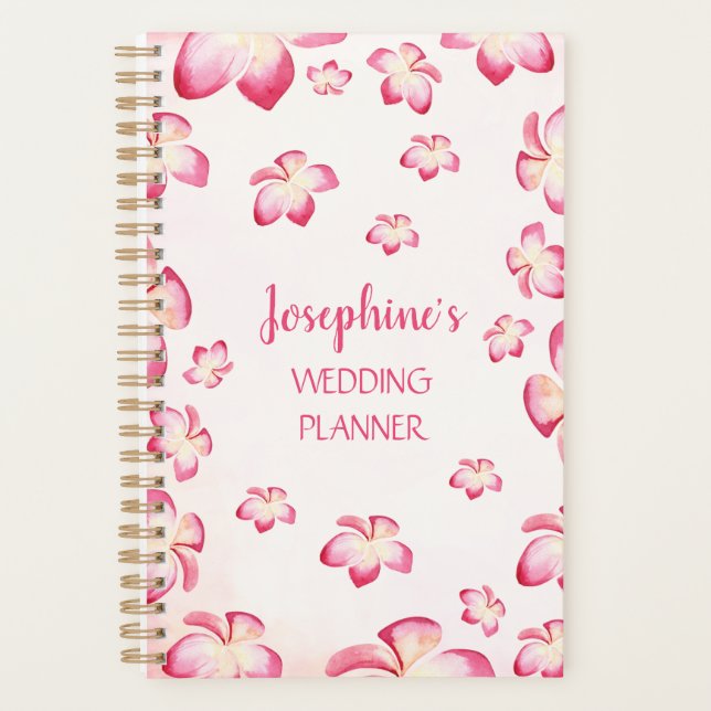 Agenda Boda personalizada de Sunset Frangipani (Anverso)