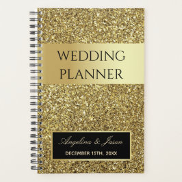 Agenda Boda purpurina Gold