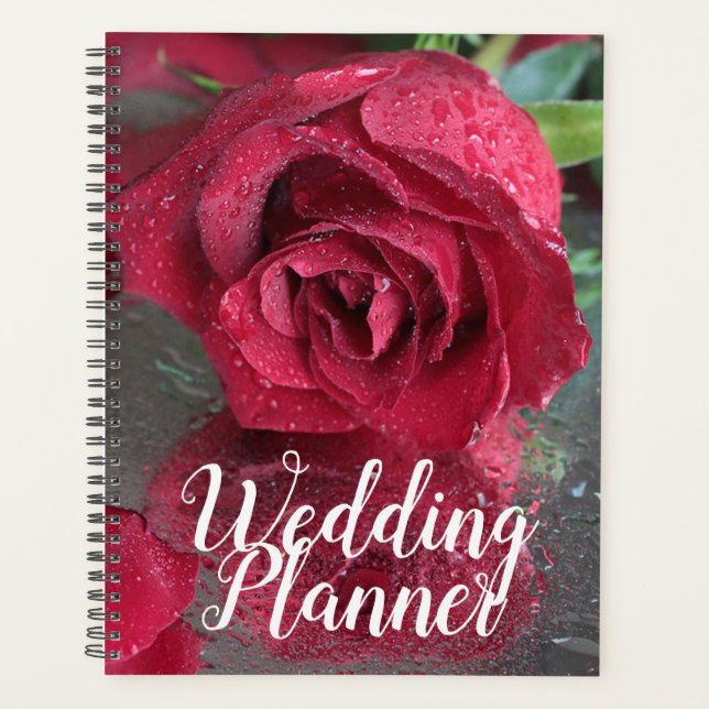 Agenda Boda Rosa Roja (Anverso)