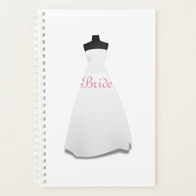 Agenda Boda Vestido Novia Planner (Anverso)