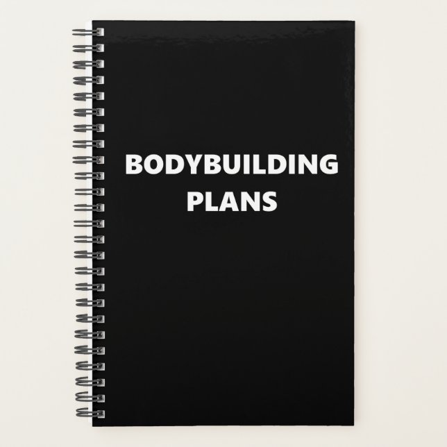 Agenda Bodybuilding Planner Tema Deportivo Construcción d (Anverso)